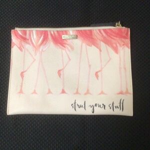Kate Spade flamingo clutch
